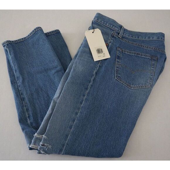 Levi's Premium 501 Men's Sz 33x32 Blue '93 Straight Leg Button Fly Jeans $98 - Picture 6 of 11